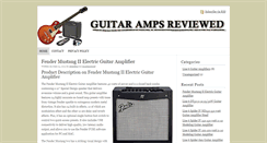 Desktop Screenshot of guitarampsreviewed.com