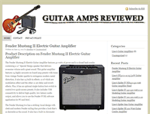 Tablet Screenshot of guitarampsreviewed.com